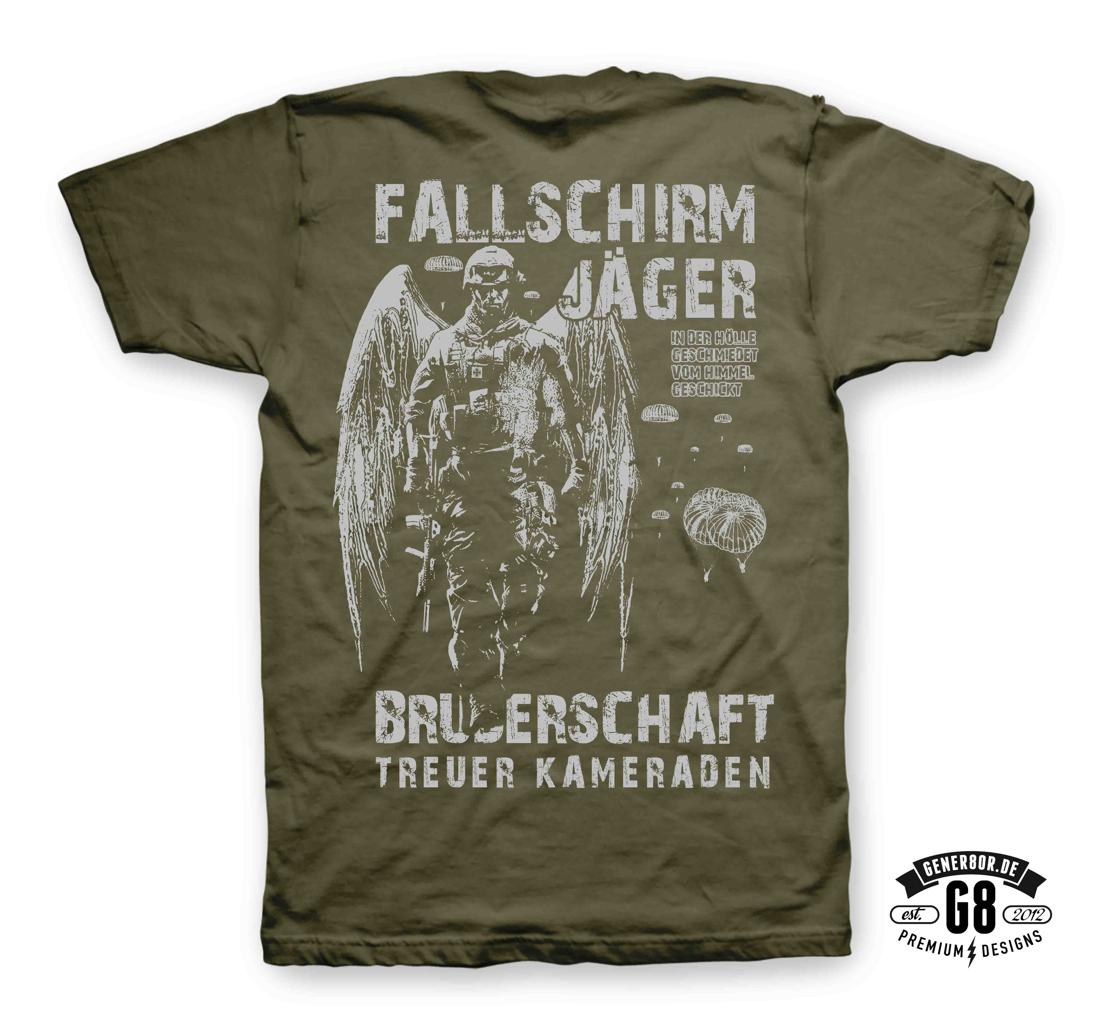 "BRUDER" T-Shirt, army-green