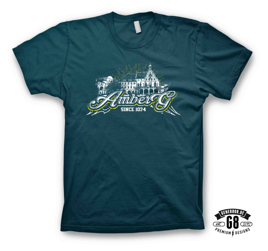 AMBERG "Heimat" Shirt, petroleum