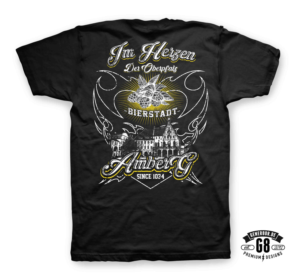 AMBERG "Heimat" Shirt, schwarz