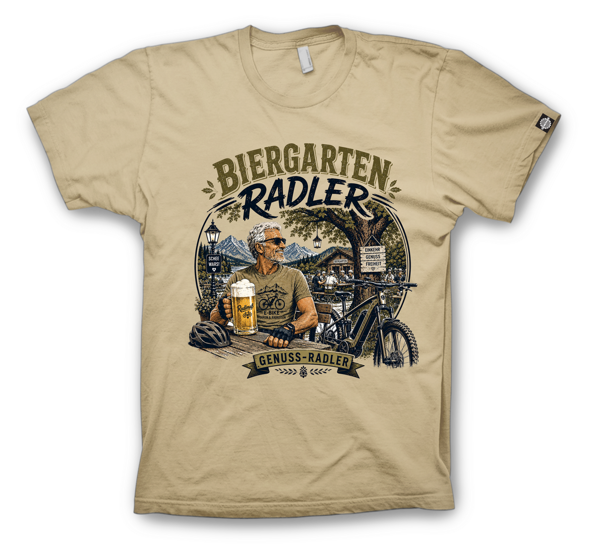 BIERGARTEN RADLER Shirt – Tour. Einkehr. Glück.