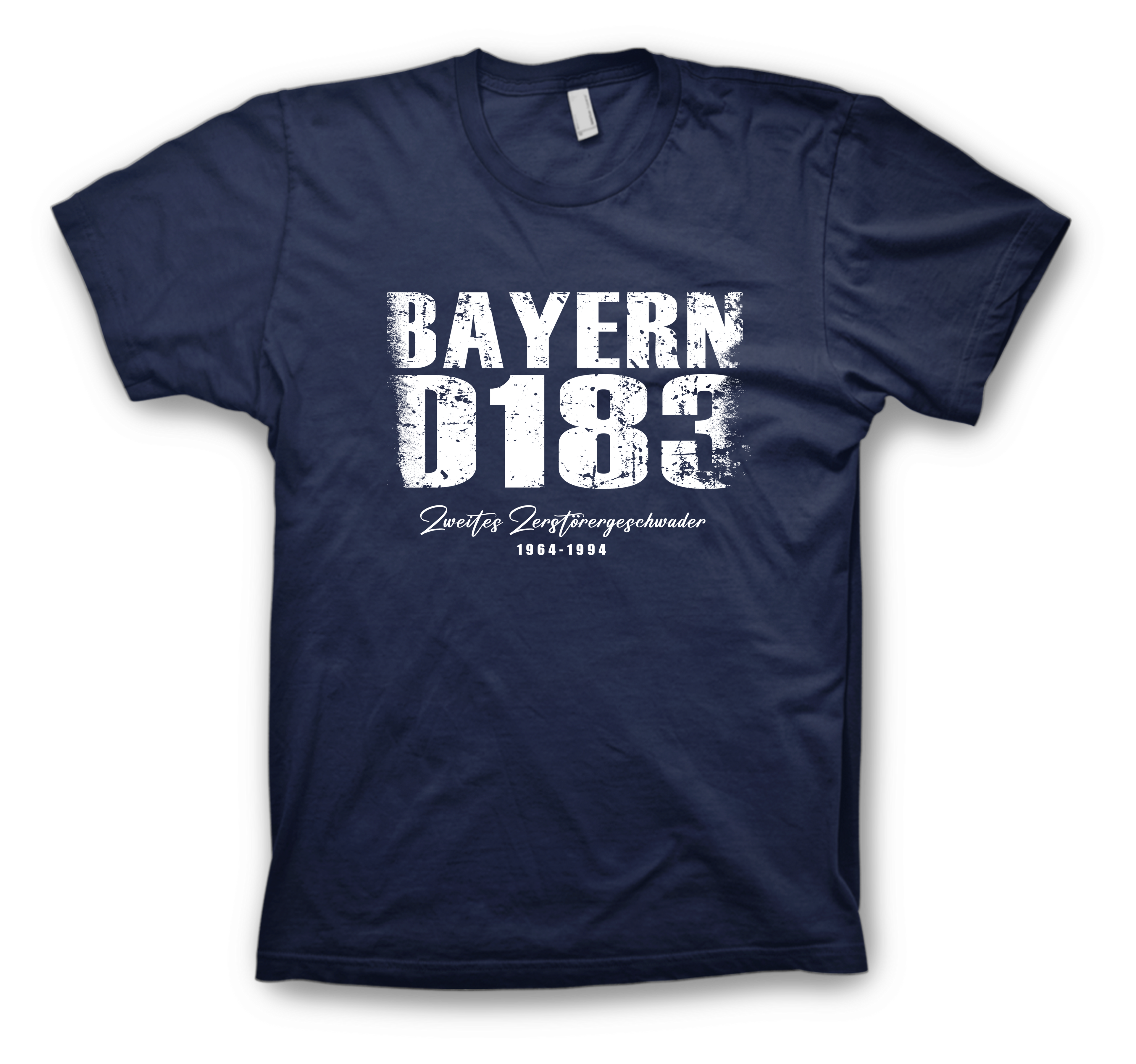 Zerstörer BAYERN D183 T-Shirt - Vorderseite - Distressed Vintage Look