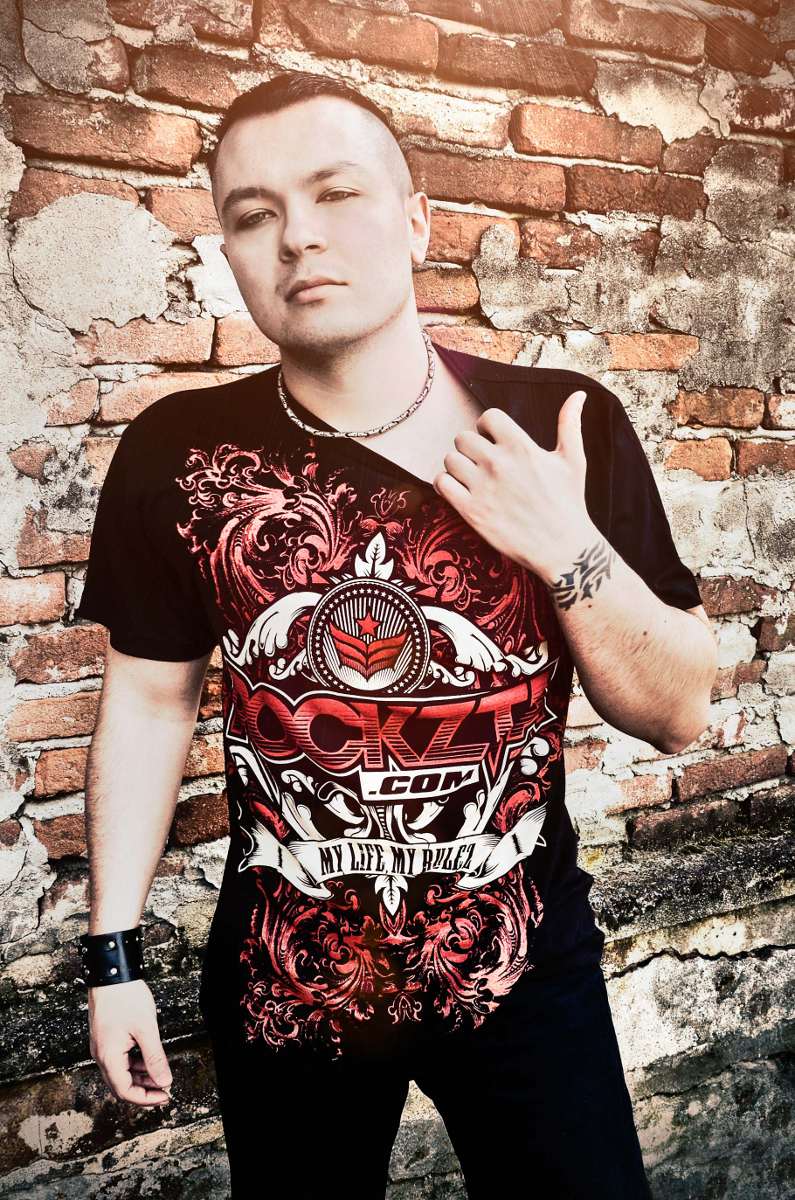 "My Life - My Rulez" T-Shirt, schwarz