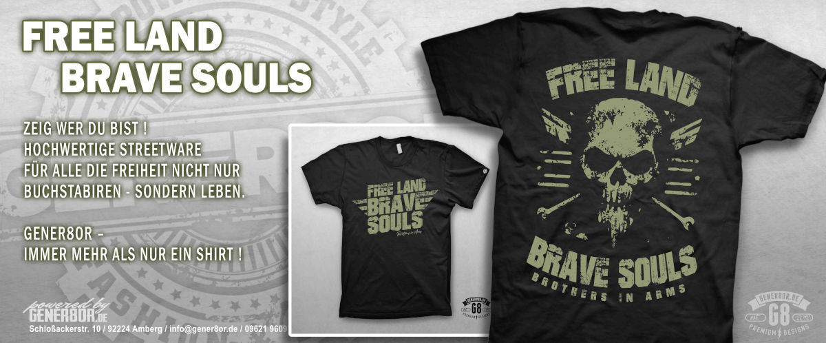 FREE LAND - BRAVE SOULS T-Shirt