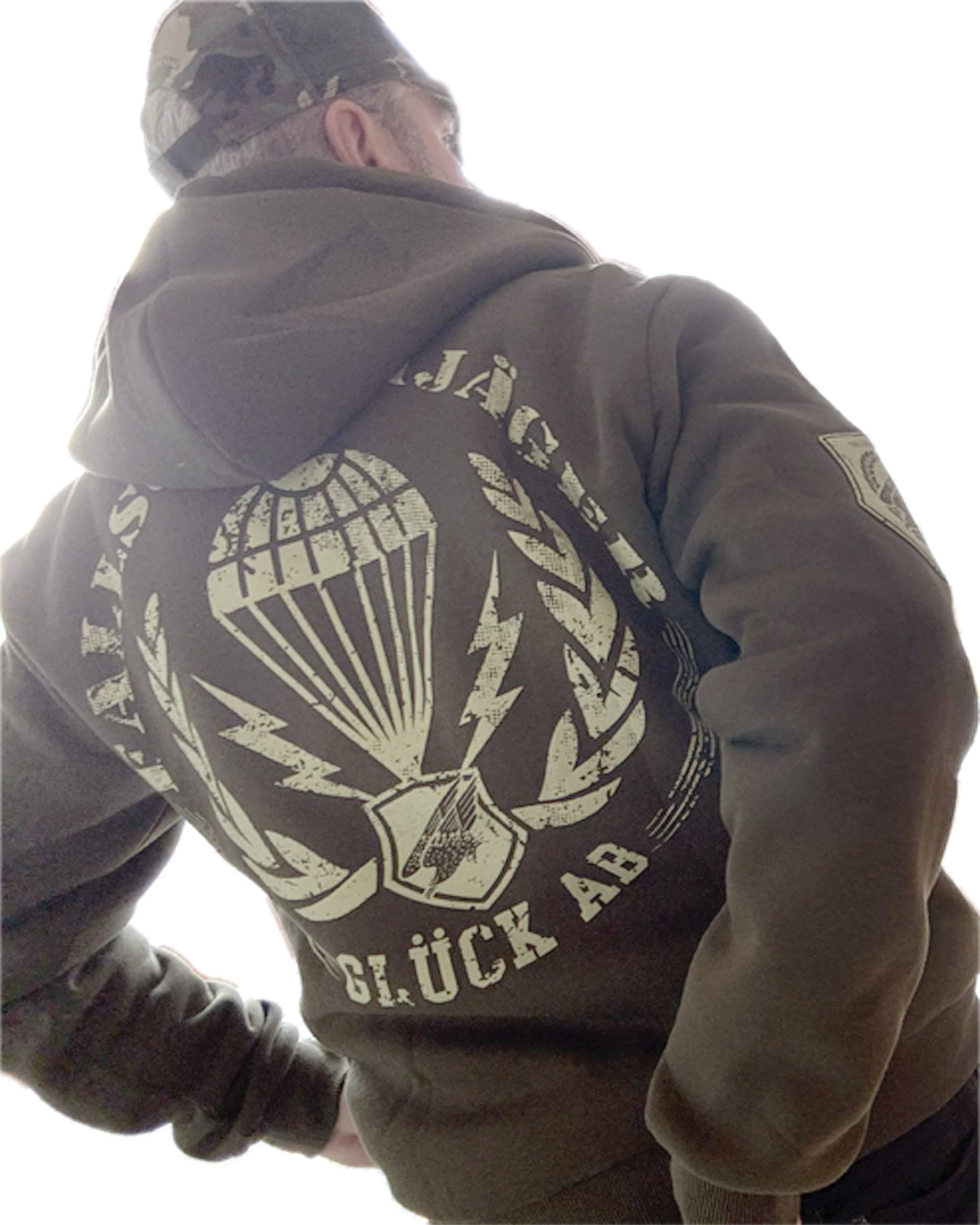 WARME KAPUZEN-JACKE, oliv