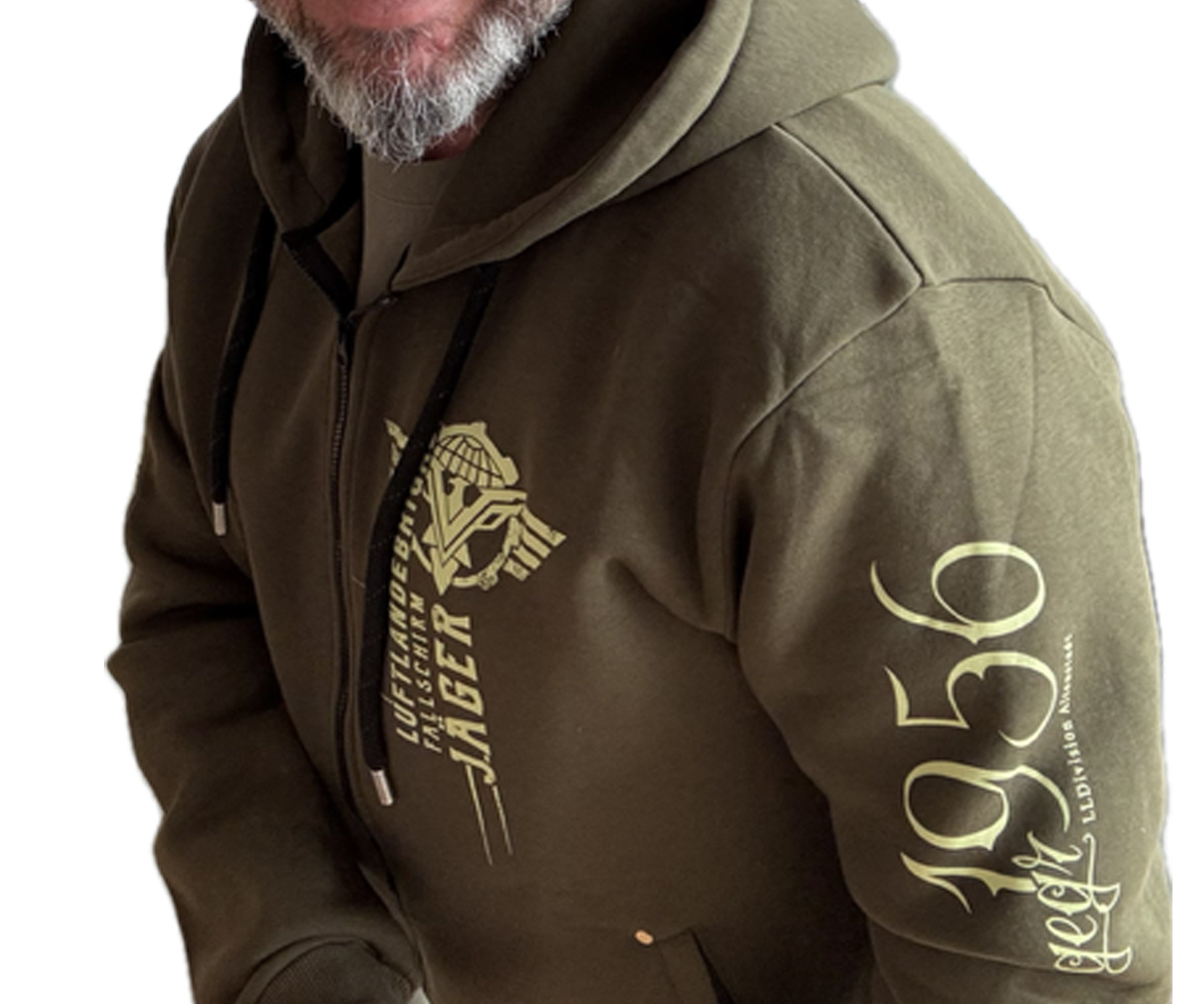 WARME KAPUZEN-JACKE, oliv