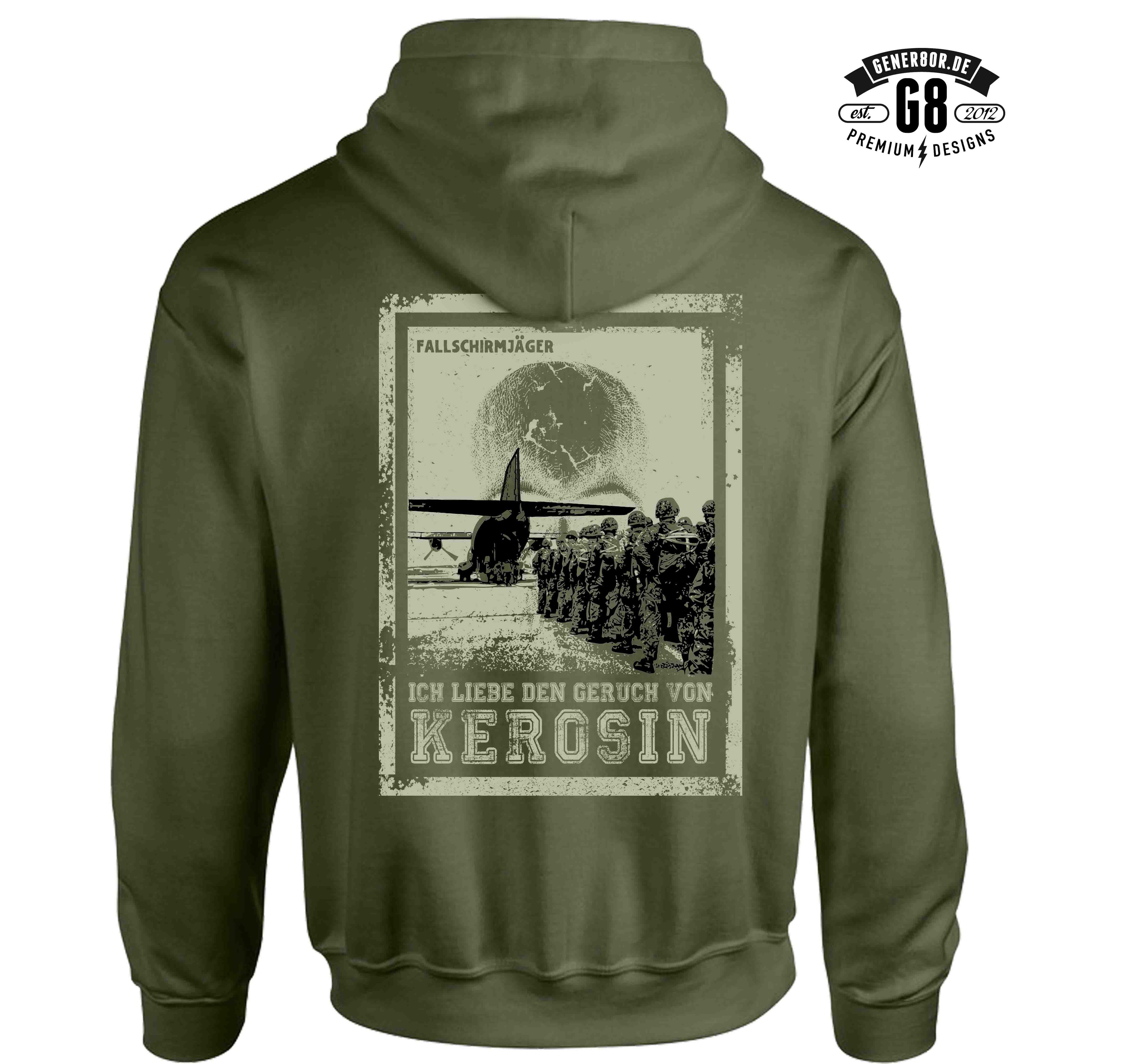 "Kerosin" Hoody, army-green
