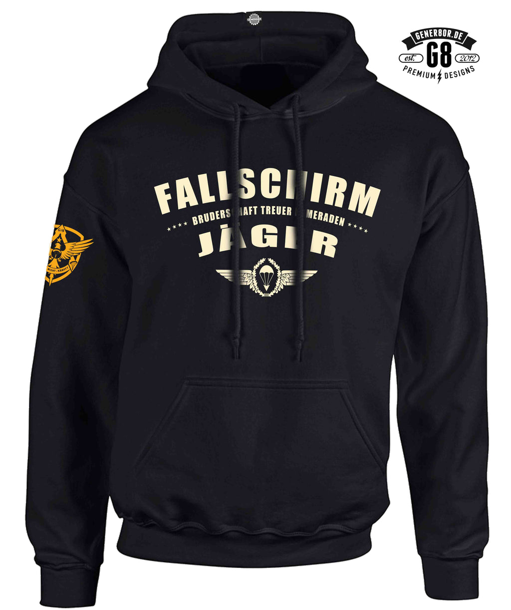 Fallschirmjg.-Hoody, schwarz