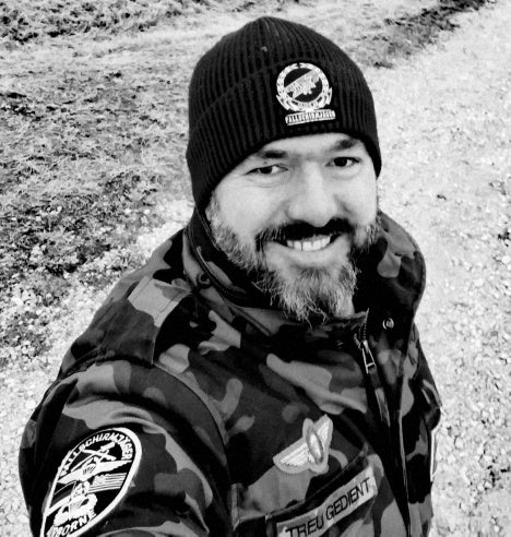 Kommando-Mütze, anthrazit-schwarz