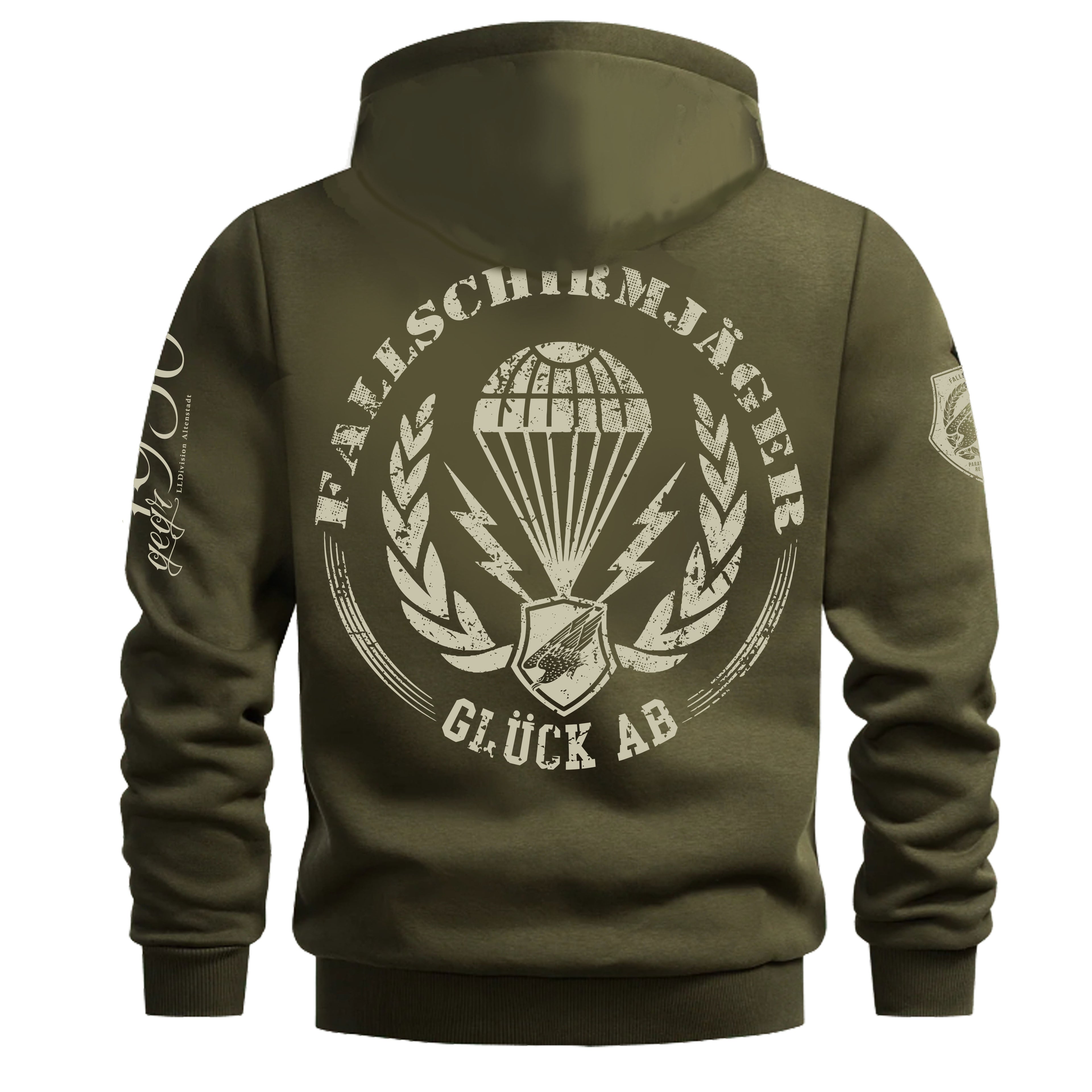 WARME KAPUZEN-JACKE, oliv