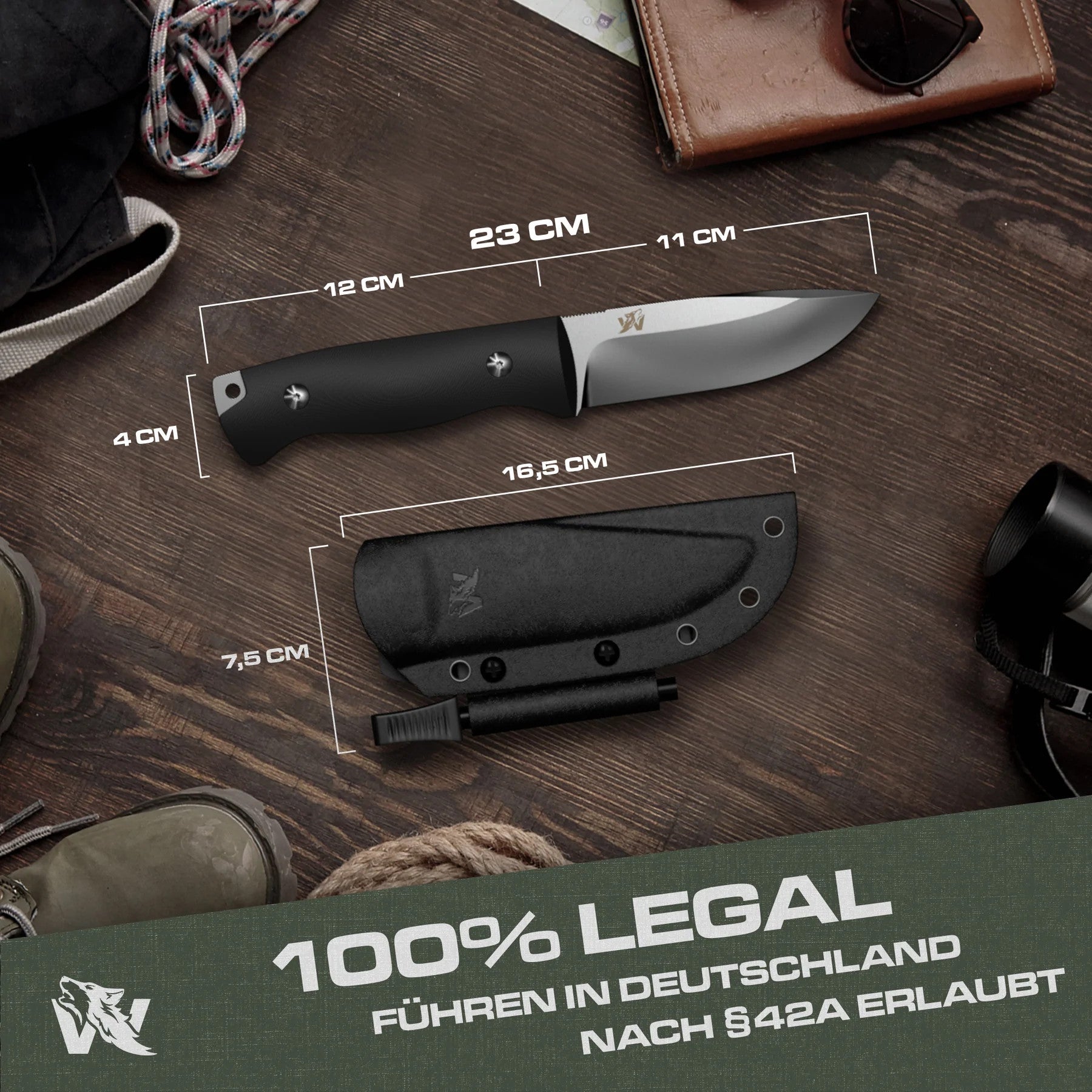 Survival Messer-Set "LUPUS"