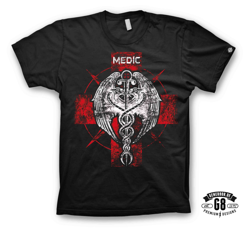 "MEDIC" T-Shirt, schwarz