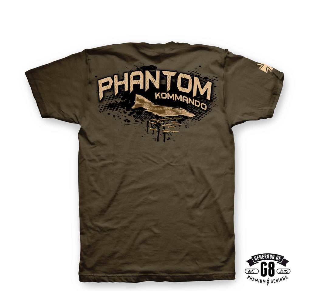 "Phantom-Kommando" T-Shirt, earth-brown
