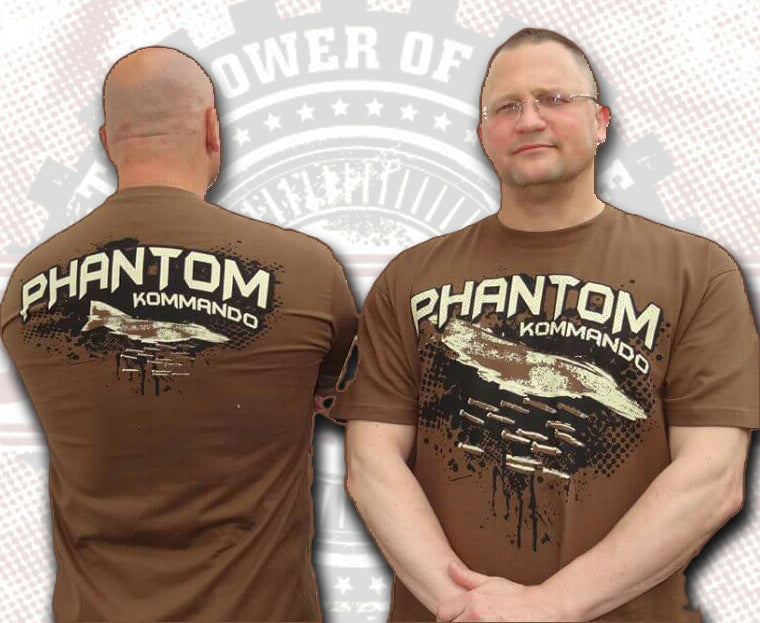 "Phantom-Kommando" T-Shirt, earth-brown