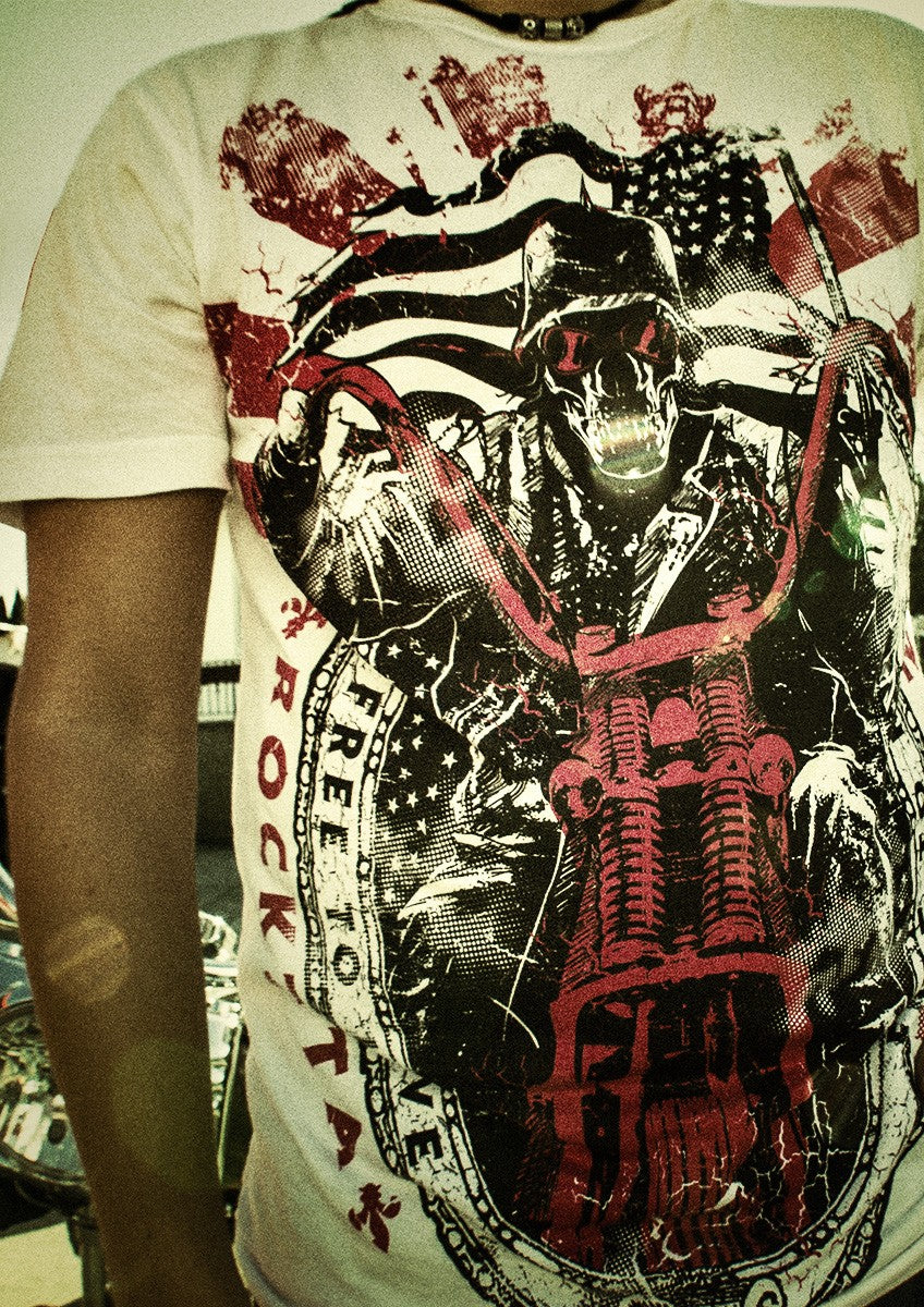 Raise Your Flag Biker-Shirt