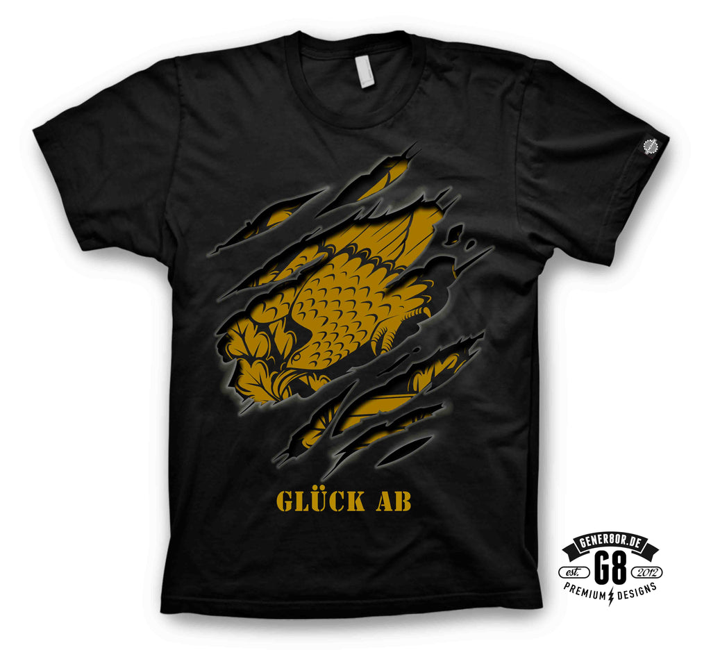 ADLER SCRATCH - schwarzes T-Shirt